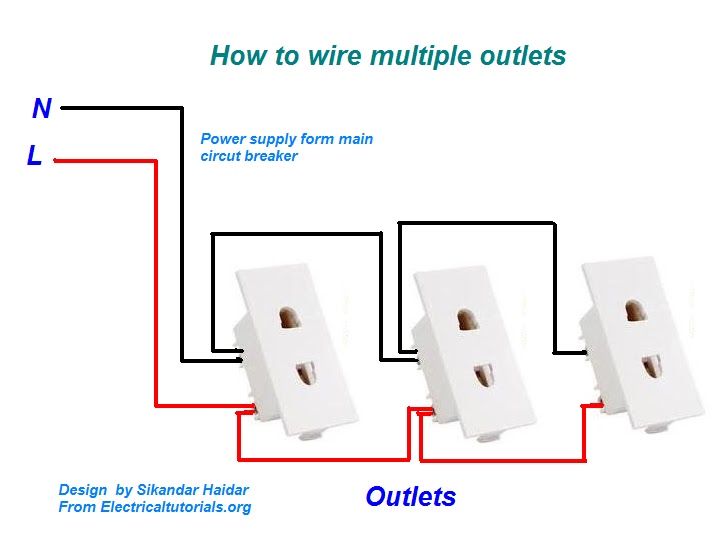 How To Wire Multiple Outlets (Urdu/Hindi Video Tutorial)