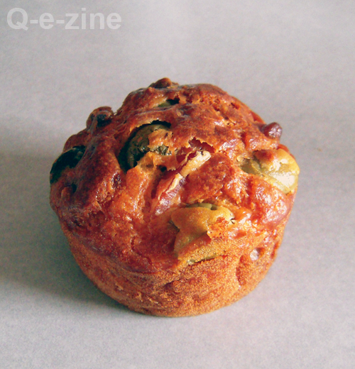 Qezine Cakes aux lardons et deux olives