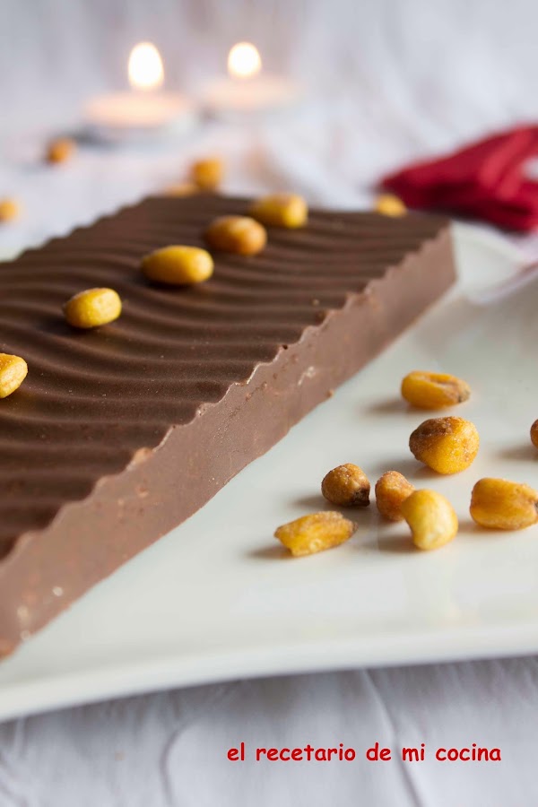 Turrón de chocolate y maices