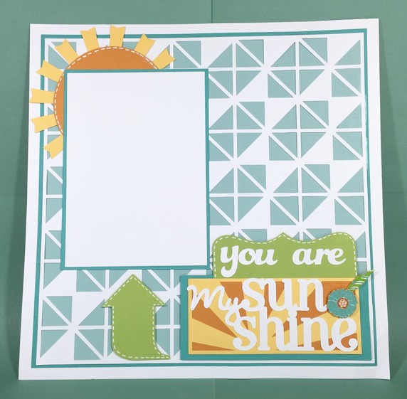 Cricut Sunshine Layout