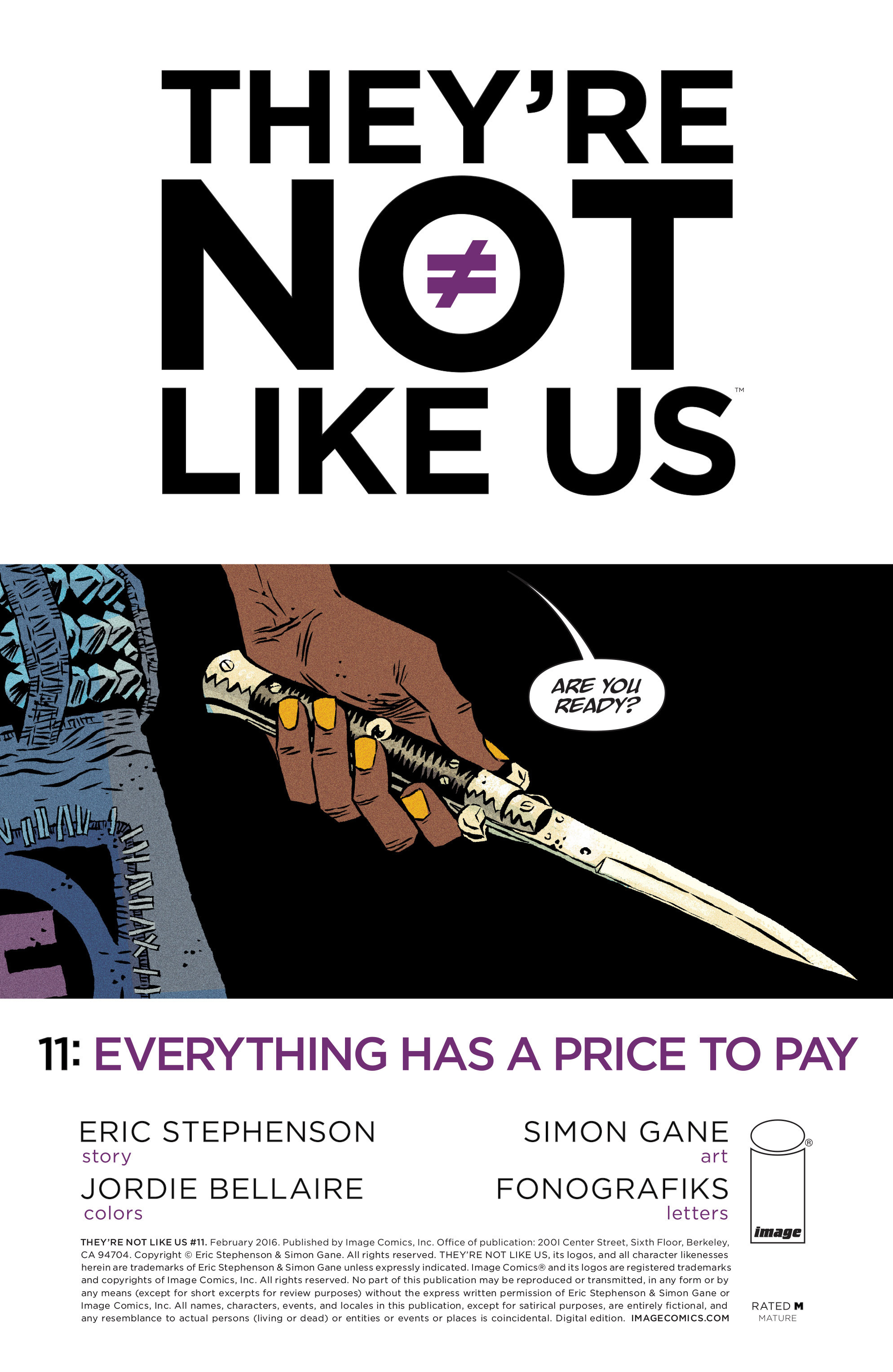 Read online They're Not Like Us comic -  Issue #11 - 1