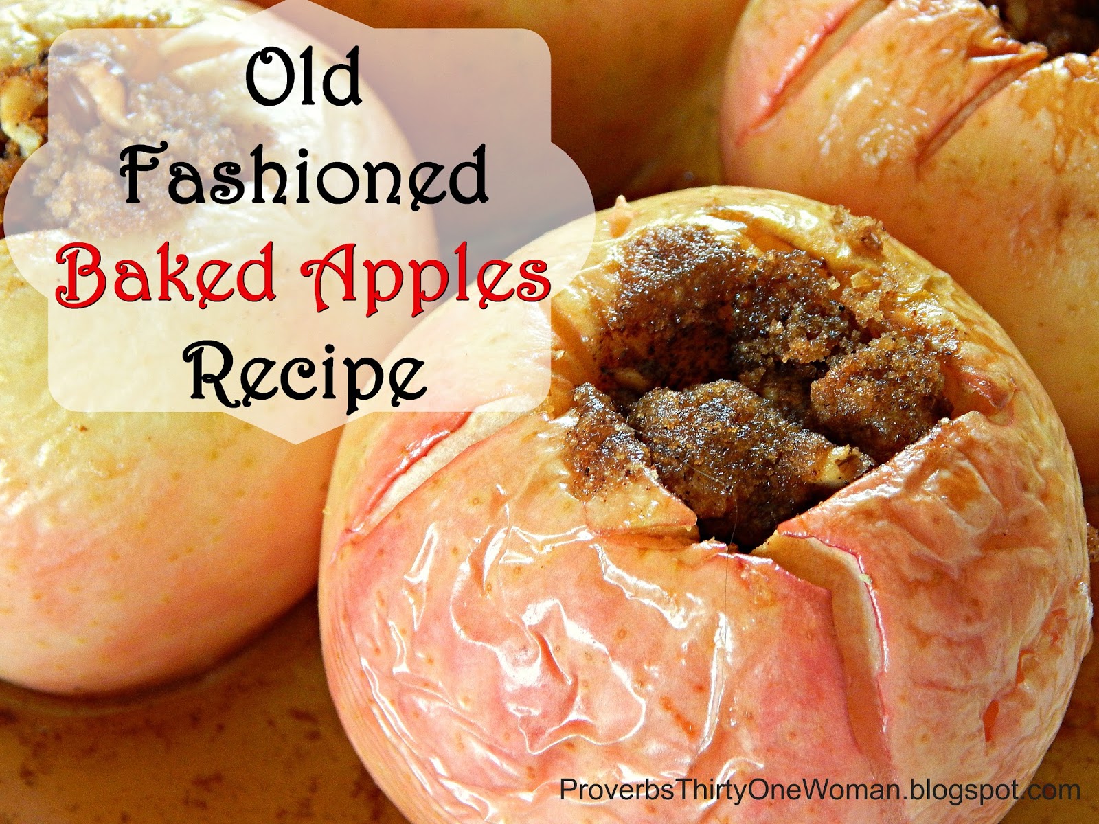 Proverbs 31 Woman Old Fashioned Baked Apples Recipe