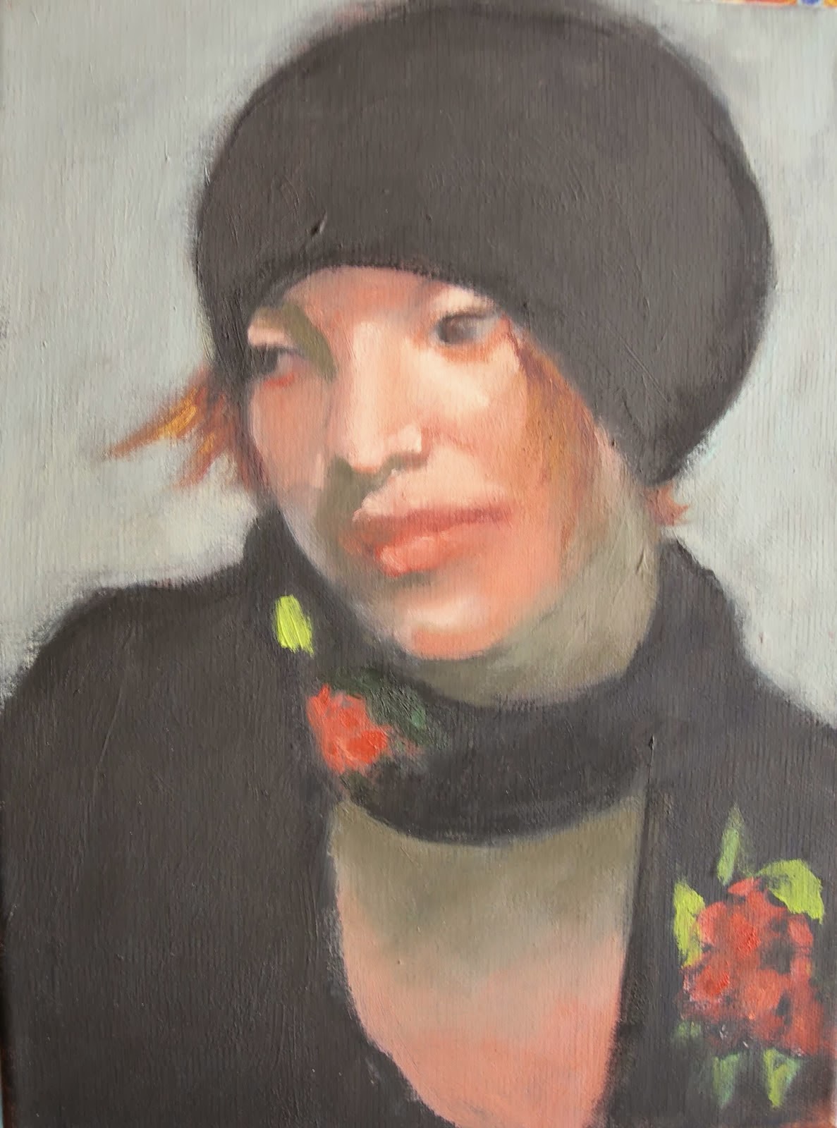 Girl In A Black Hat - by Richard Lincoln