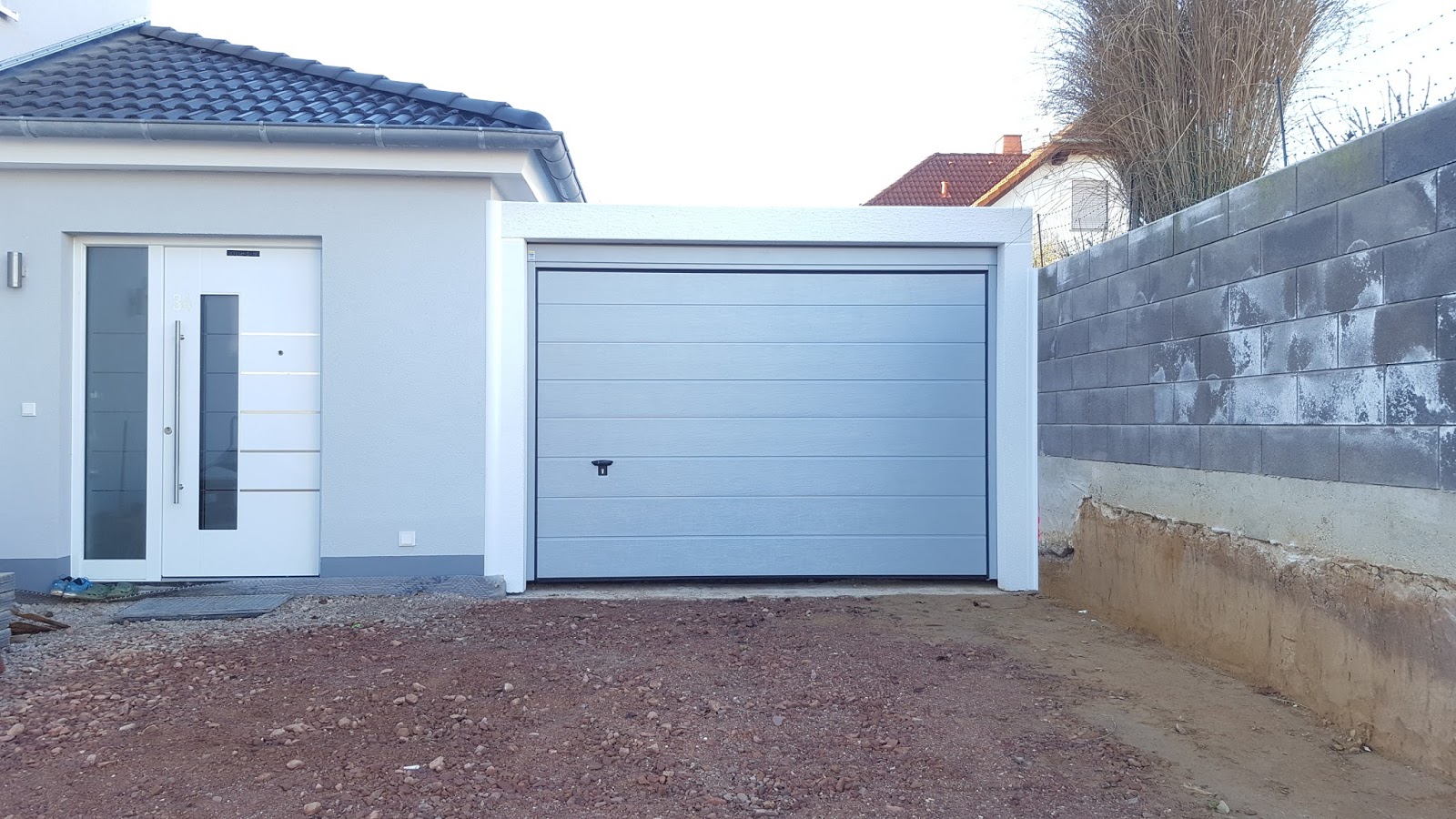 Baublog Wir Bauen In Neesbach Anlieferung Der Palisaden Oder