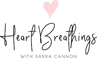 Heart Breathings Logo in script with pink heart