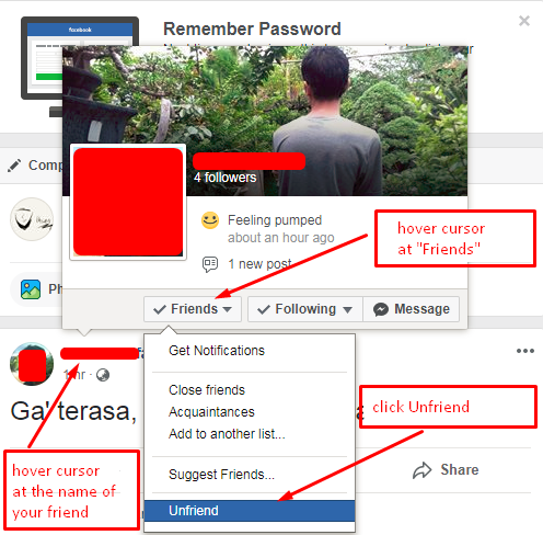 How To Remove A Friend On Facebook