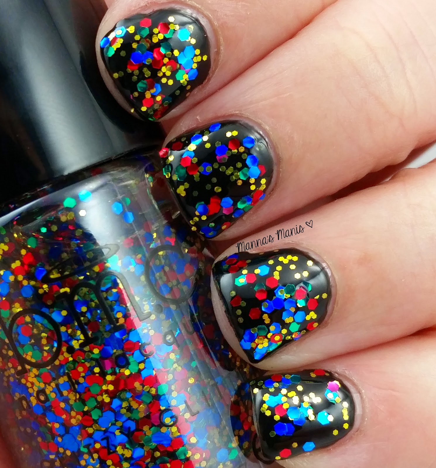 BMC Sin City, a multicolored glitter nail polish