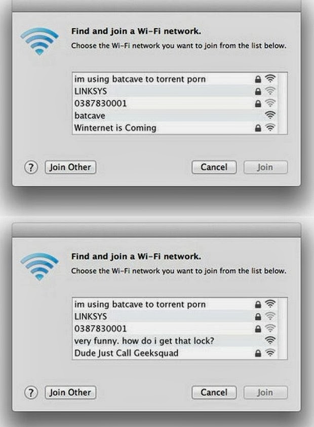 Man Page Entertainment For Men Funny wifi and hotspot names photo
