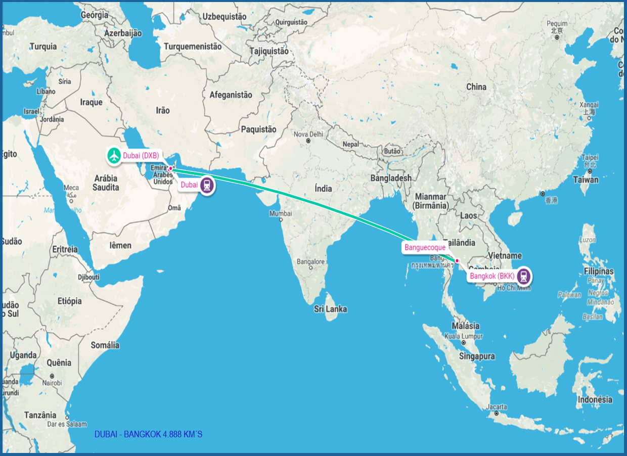 Paulo Adriano Baptista DUBAI BANGKOK 4.888 KM`S
