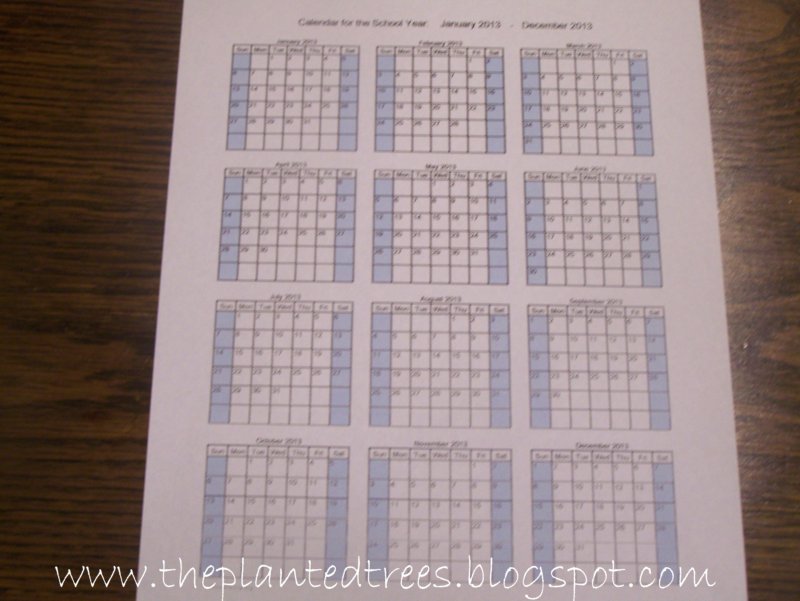 The Planted Trees How I Plan Our Homeschool Year