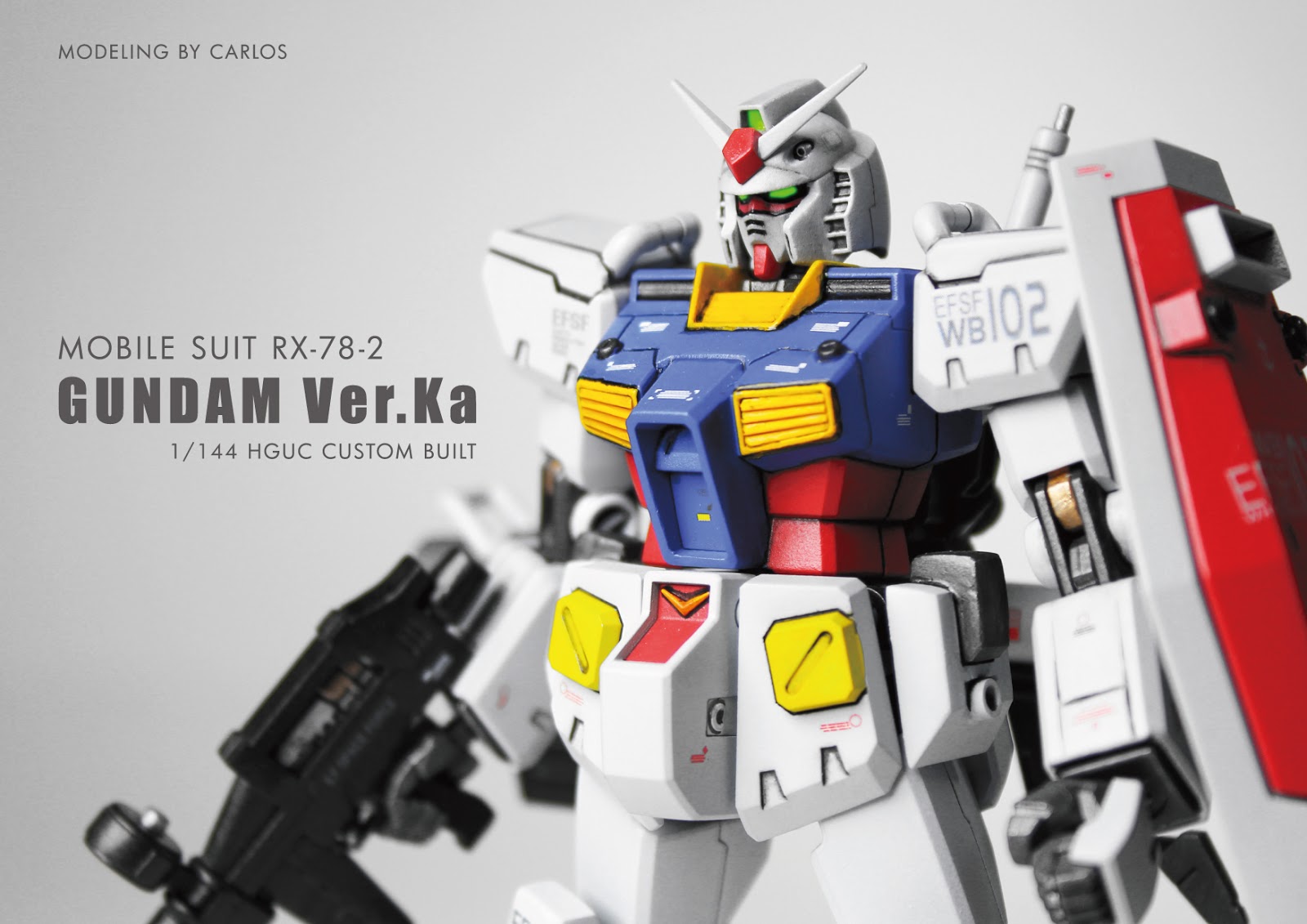 HGUC 1/144 RX-78-2 Ver Ka custom build - Gundam Kits Collection News