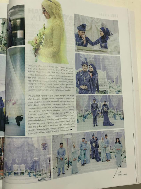 Majlis Perkahwinan Hafez dan Mia dalam Majalah Nona Ogos 2018
