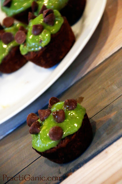 Chocolate Black Bean Cupcakes with Avocado Frosting