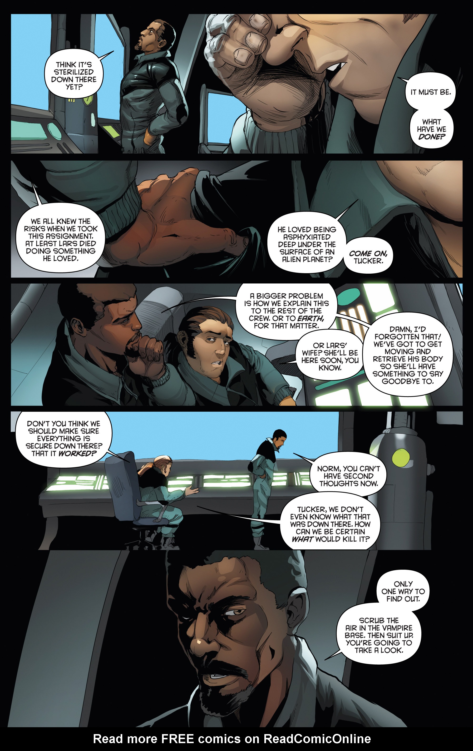 Read online Aliens/Vampirella comic -  Issue #4 - 5