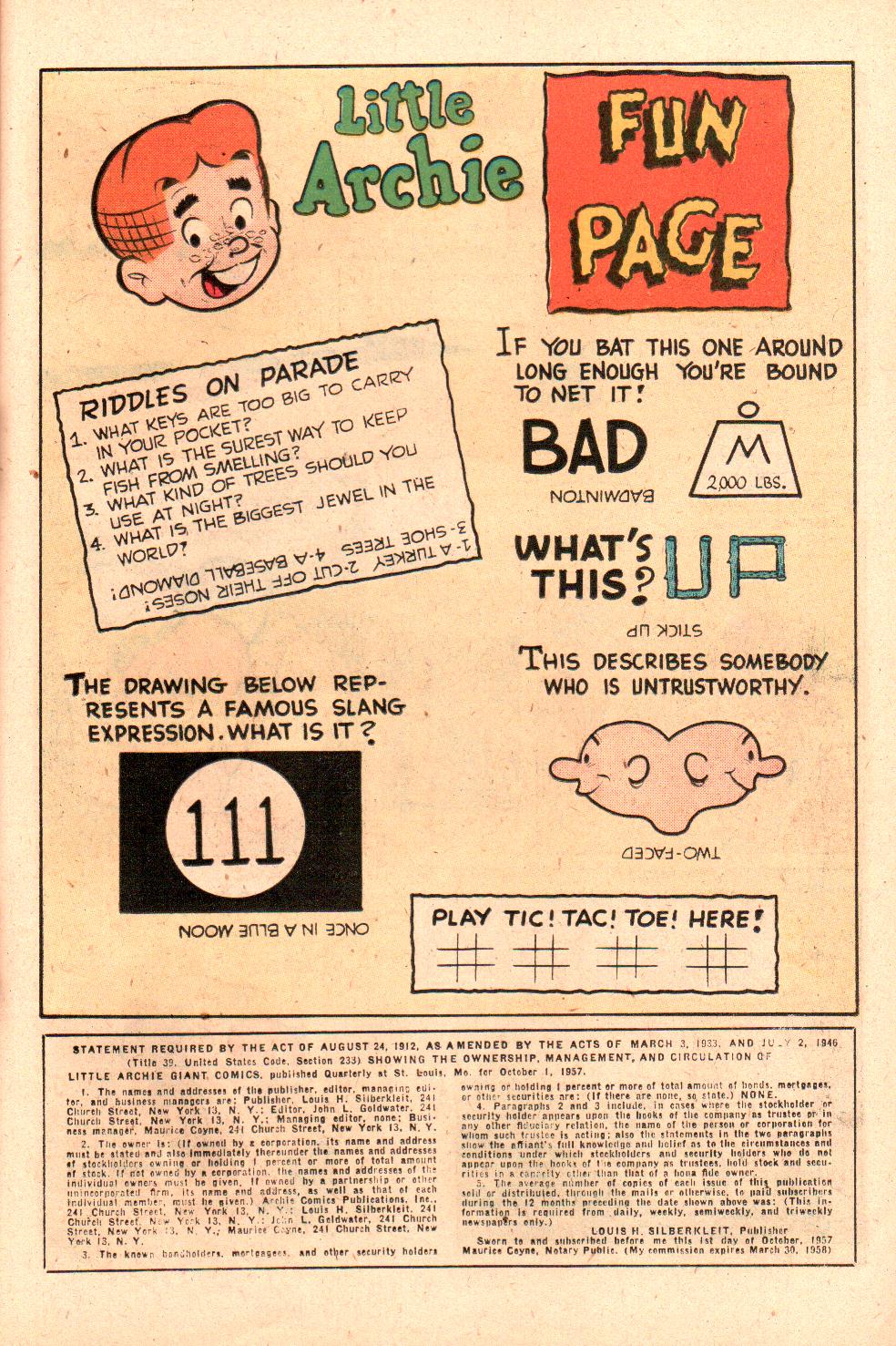 Read online Little Archie (1956) comic -  Issue #7 - 75