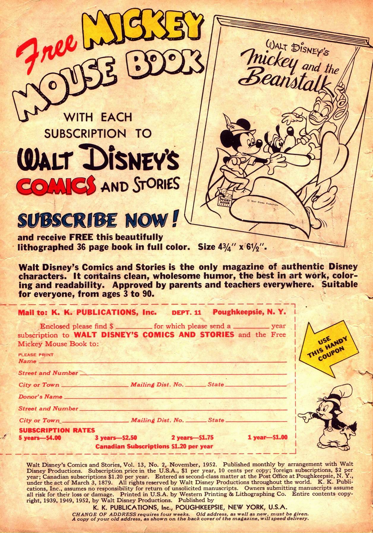Read online Walt Disney's Comics and Stories comic -  Issue #146 - 2