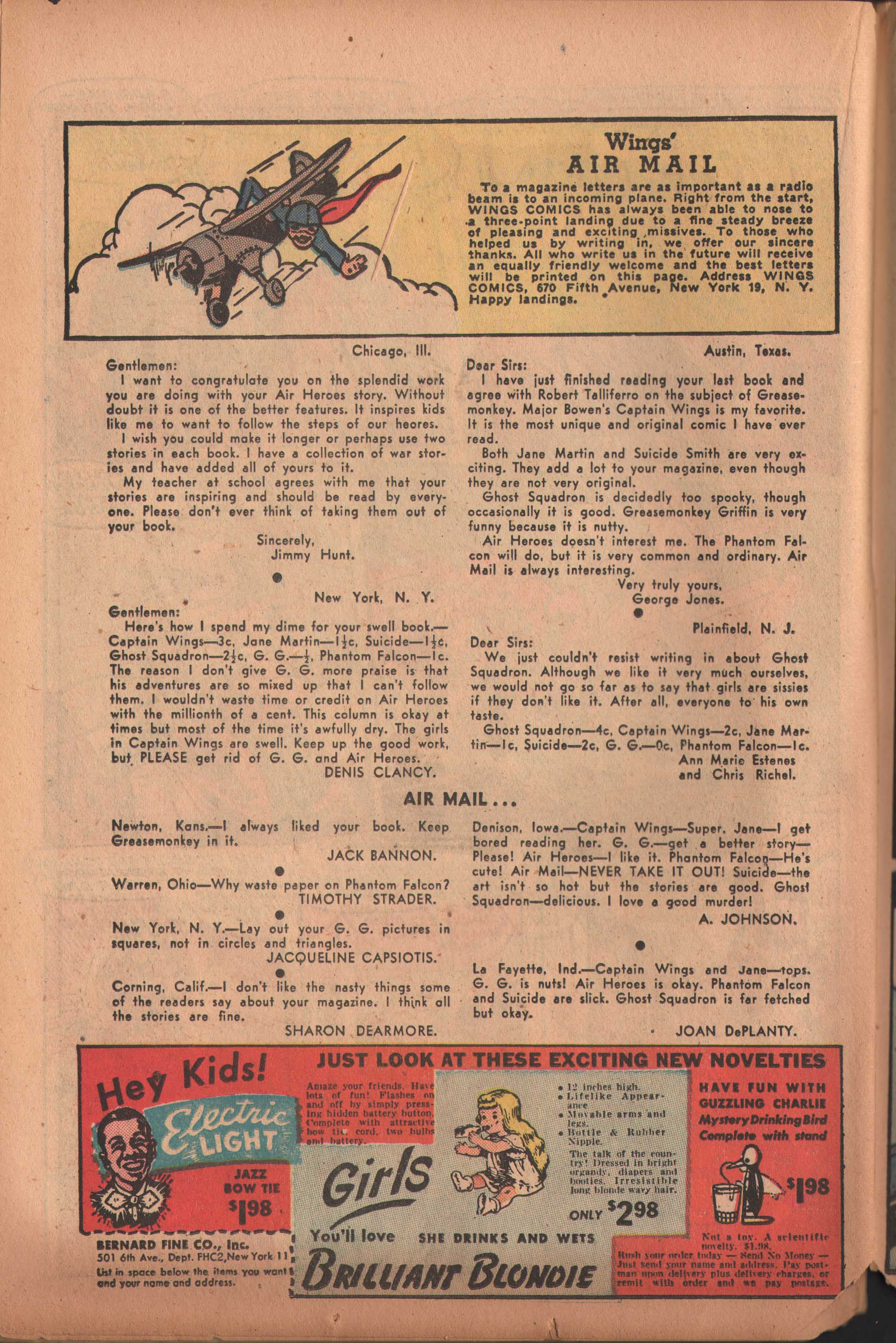 Read online Wings Comics comic -  Issue #94 - 36