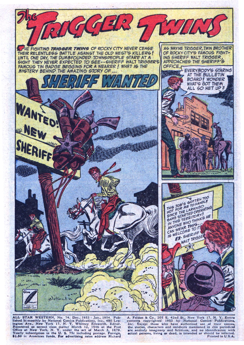 Read online All-Star Western (1951) comic -  Issue #74 - 3