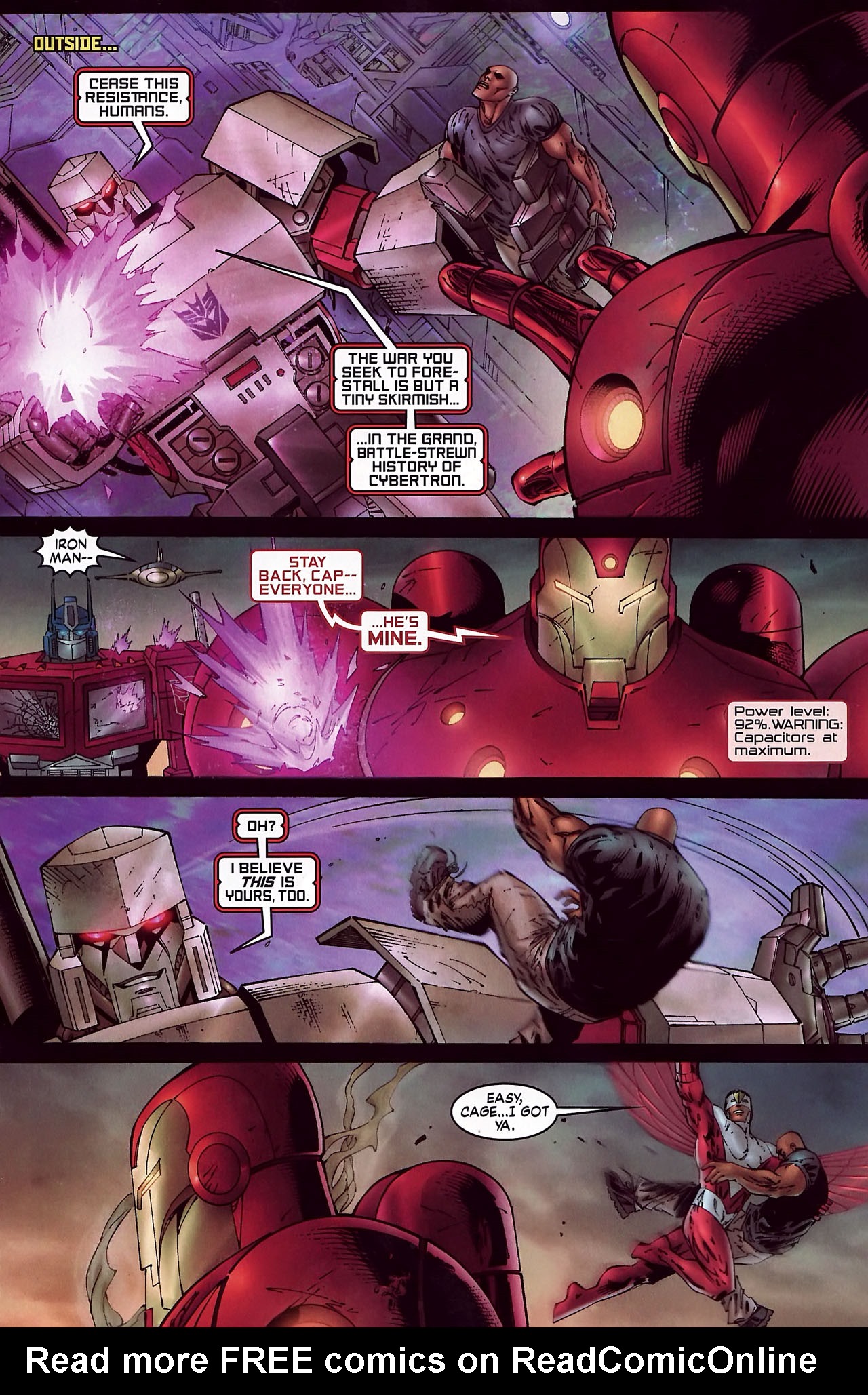 Read online New Avengers/Transformers comic -  Issue #4 - 5