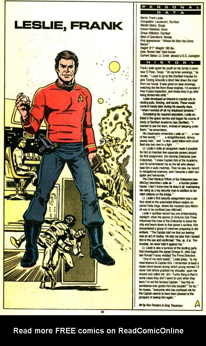 Read online Who's Who in Star Trek comic -  Issue #1 - 44
