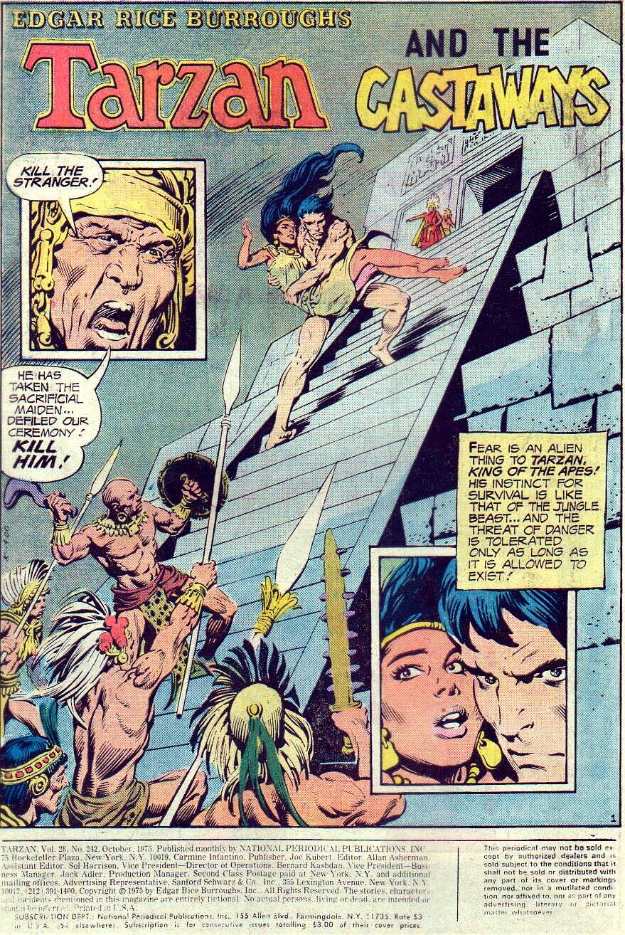 Read online Tarzan (1972) comic -  Issue #242 - 2
