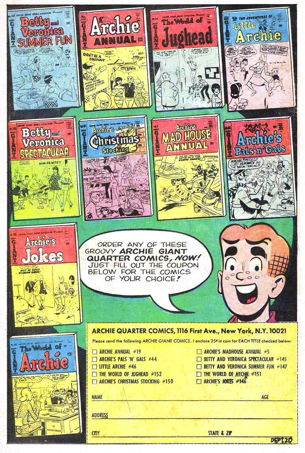 Read online Archie (1960) comic -  Issue #180 - 19