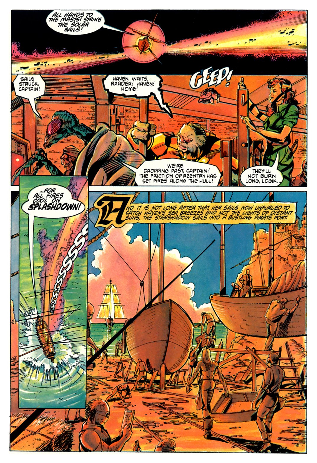 Read online Marvel Graphic Novel comic -  Issue #14 - Swords of the Swashbucklers - 31