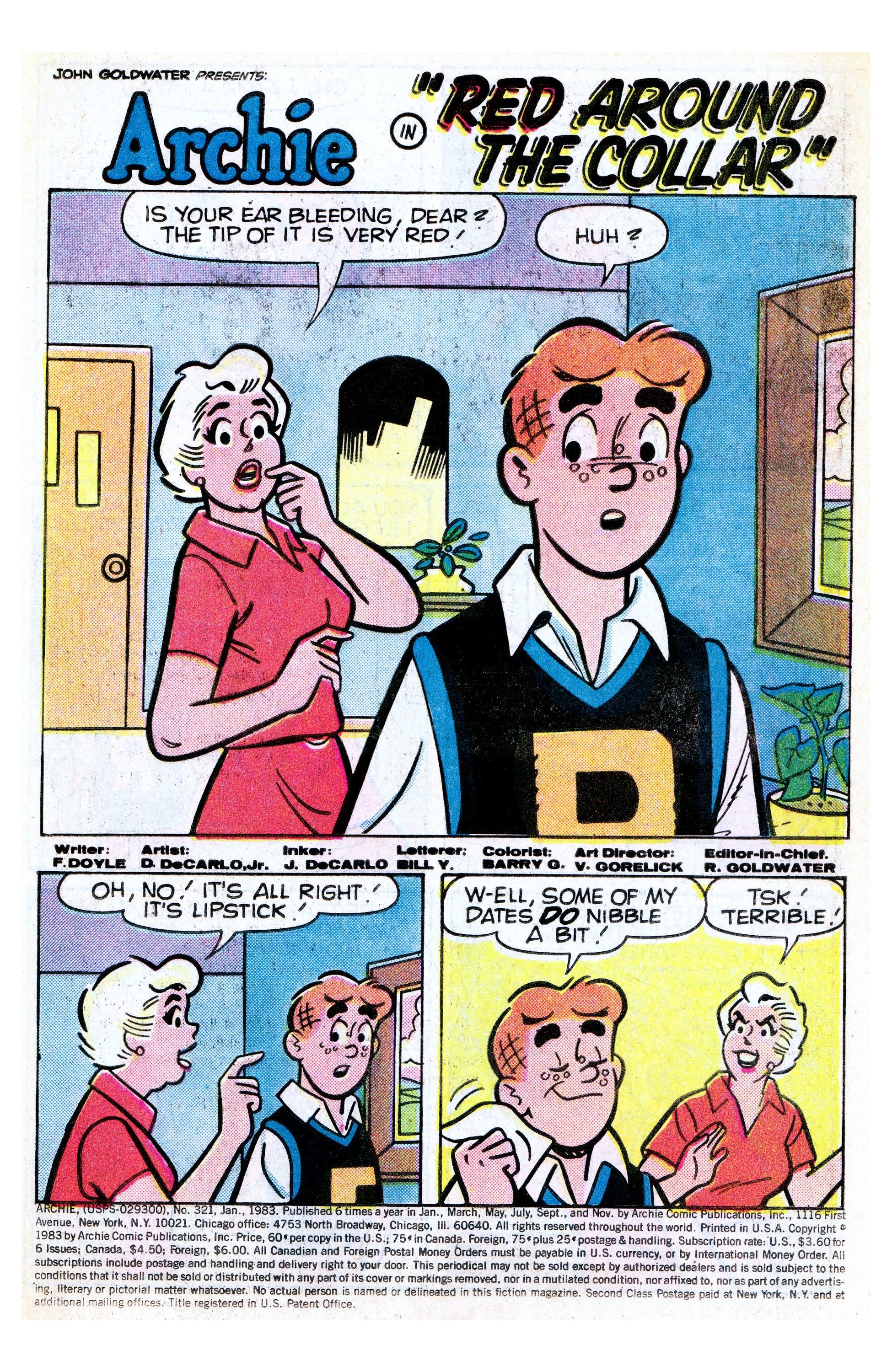 Read online Archie (1960) comic -  Issue #321 - 2