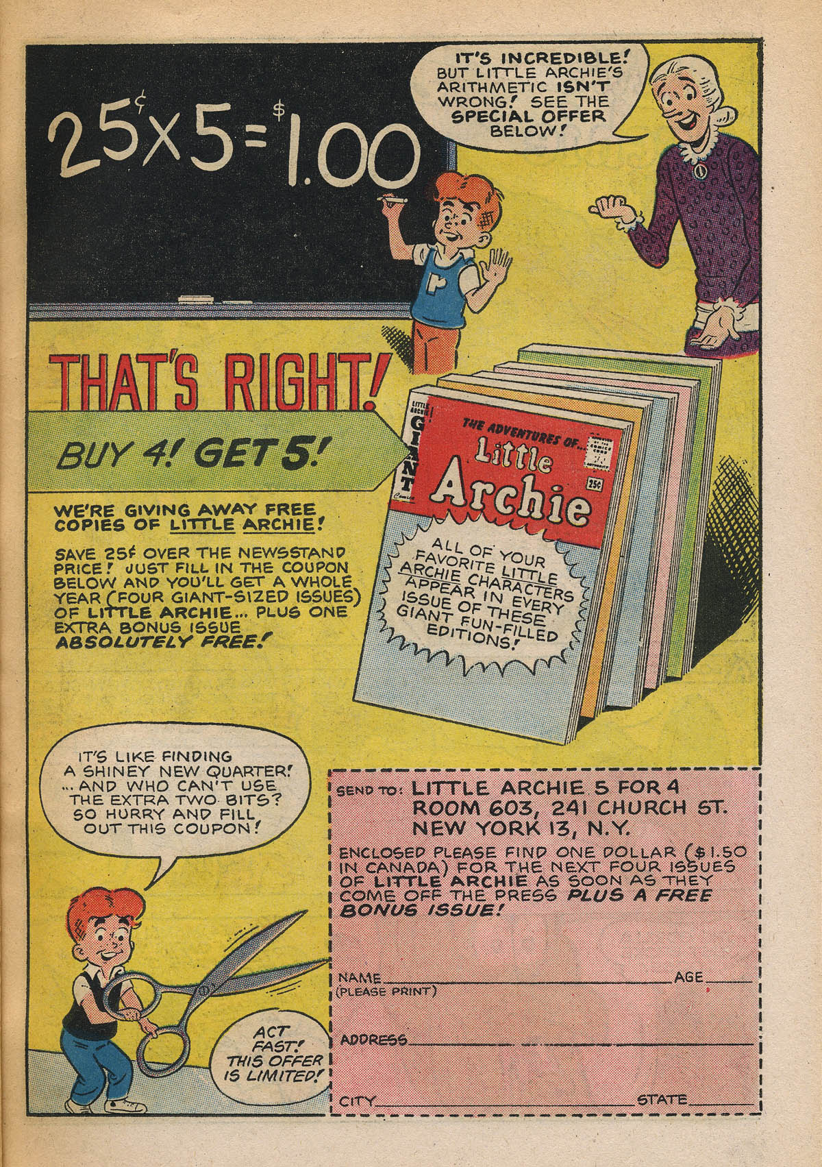 Read online The Adventures of Little Archie comic -  Issue #32 - 13