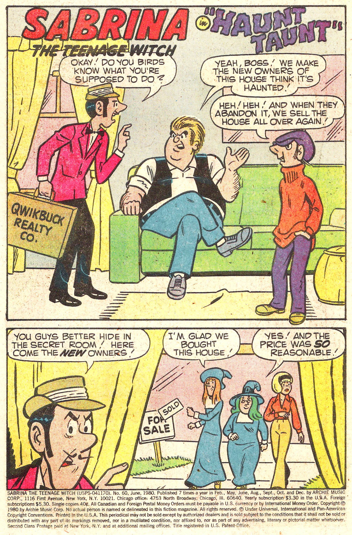 Read online Sabrina The Teenage Witch (1971) comic -  Issue #60 - 3