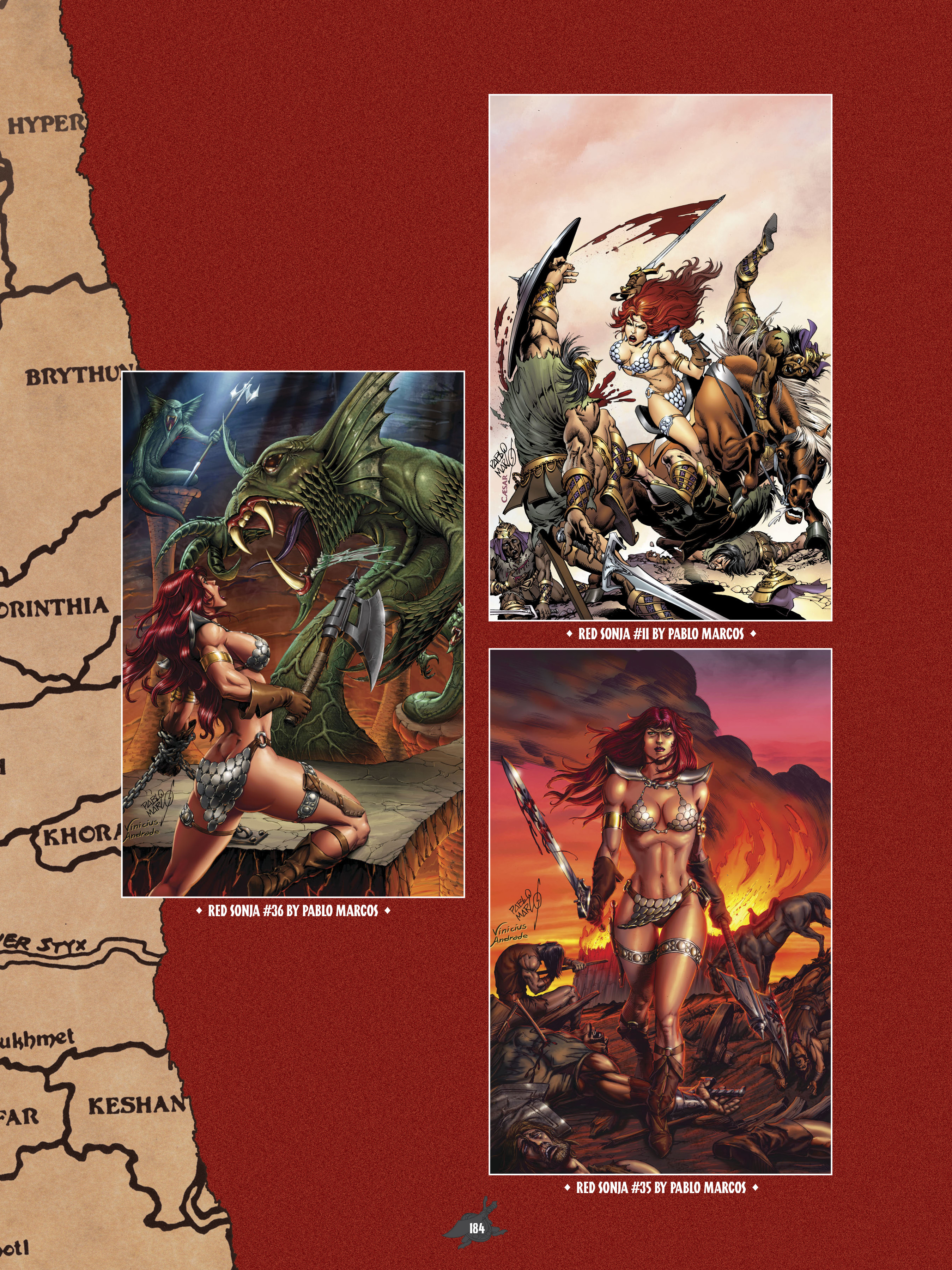Read online The Art of Red Sonja comic -  Issue # TPB 1 (Part 2) - 77