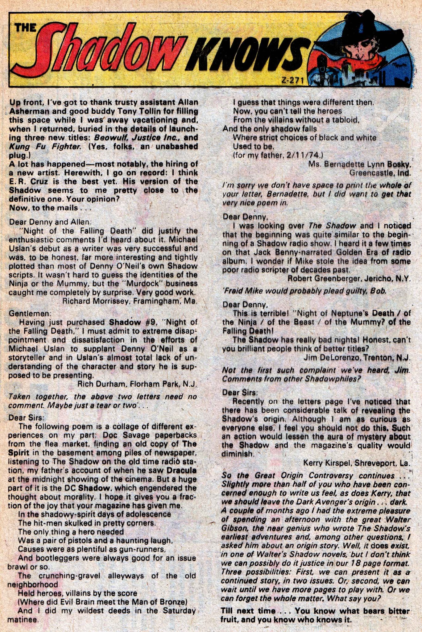 Read online The Shadow (1973) comic -  Issue #11 - 32