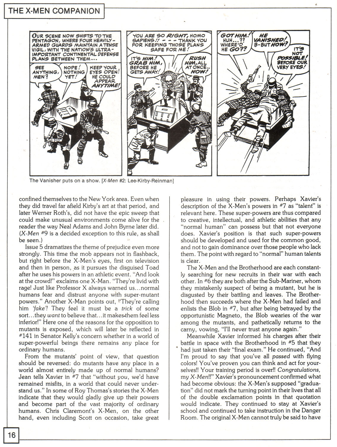 Read online The X-Men Companion comic -  Issue #1 - 16