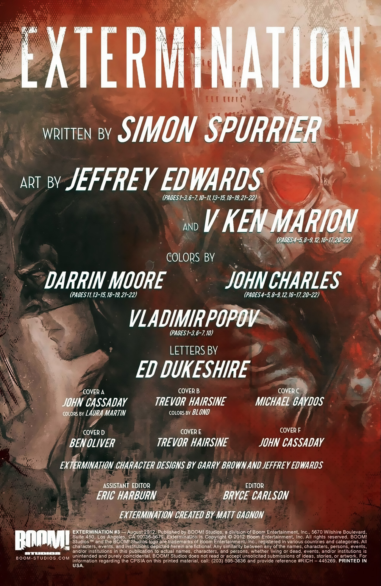 Read online Extermination comic -  Issue #3 - 7