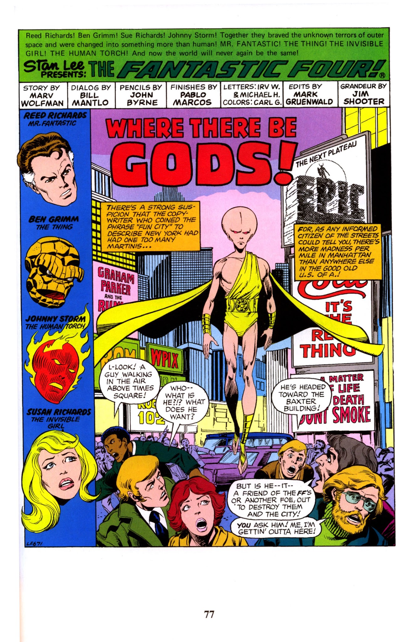 Read online Fantastic Four Visionaries: John Byrne comic -  Issue # TPB 0 - 78