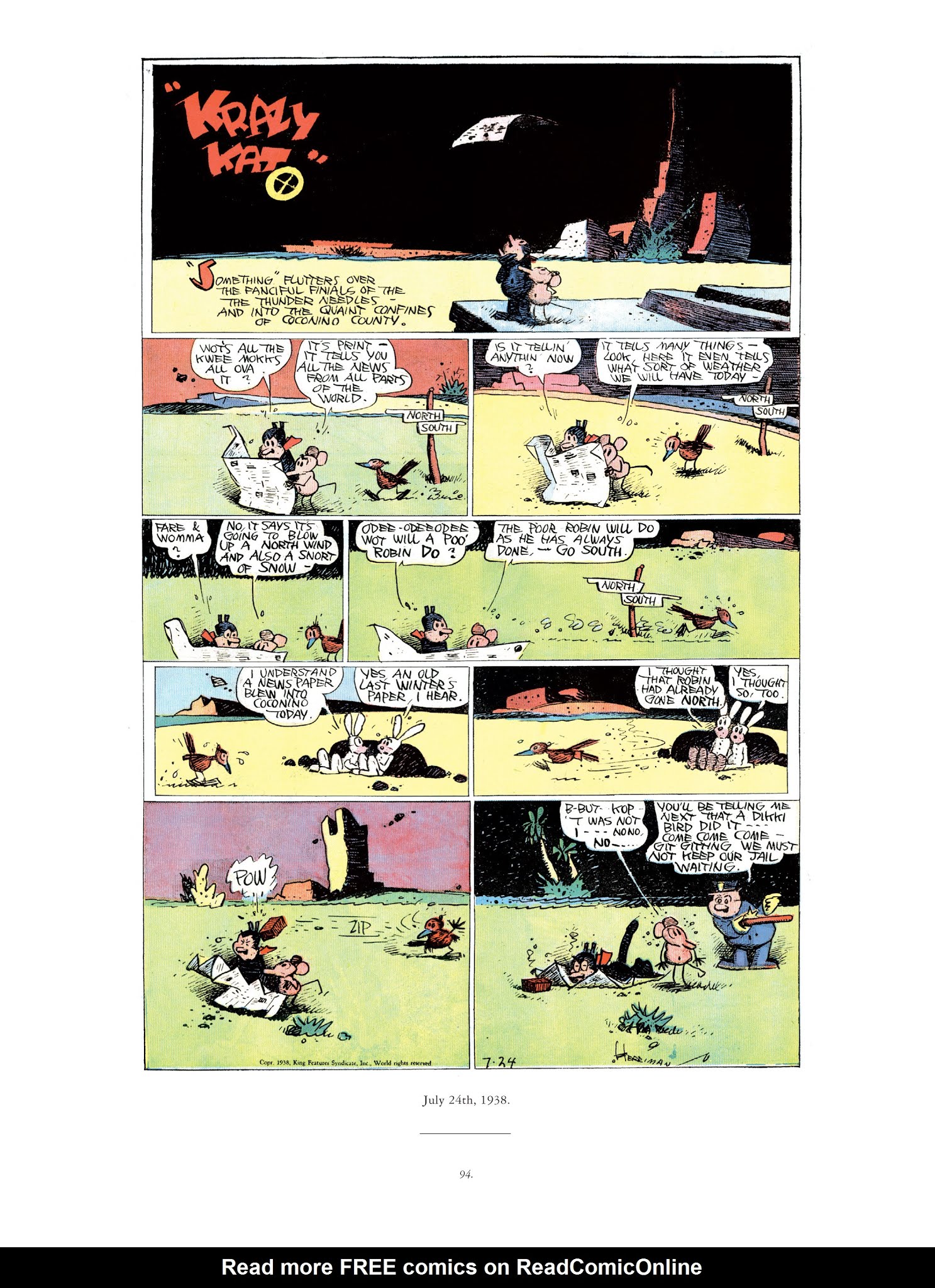 Read online Krazy & Ignatz comic -  Issue # TPB 10 - 92