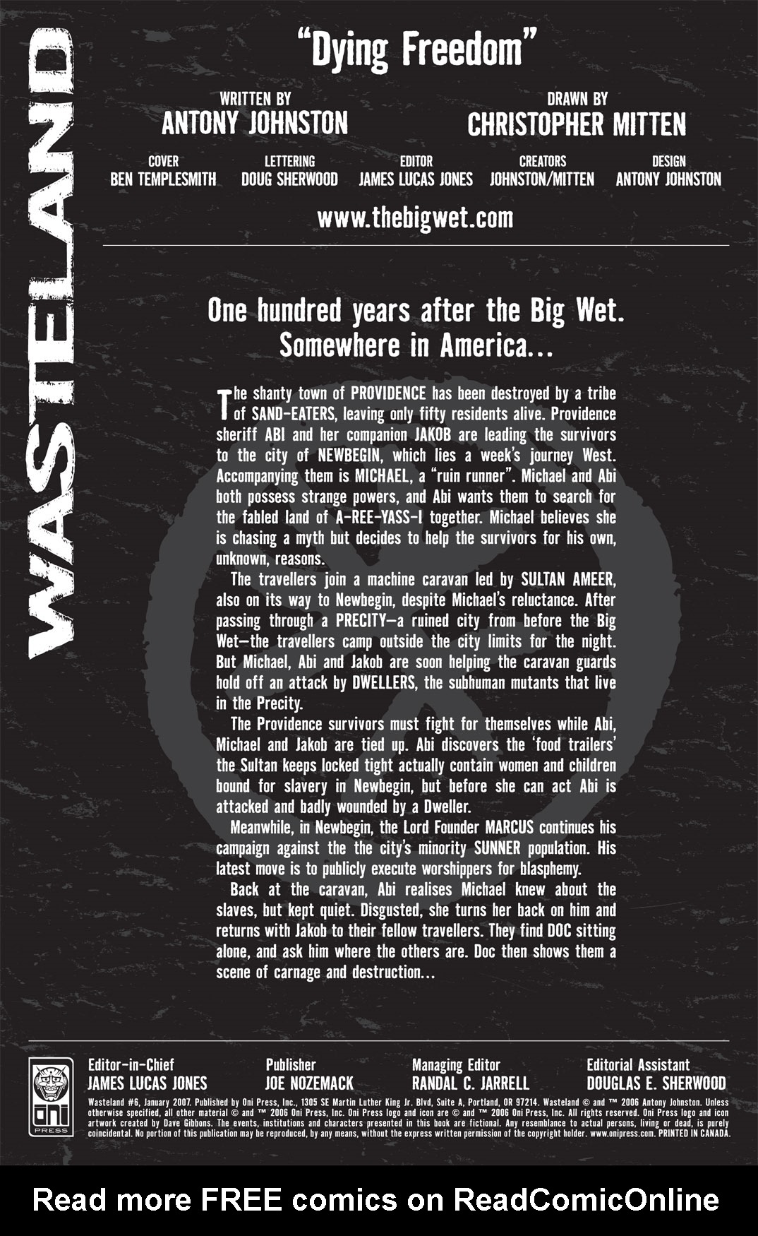 Read online Wasteland (2006) comic -  Issue #6 - 2