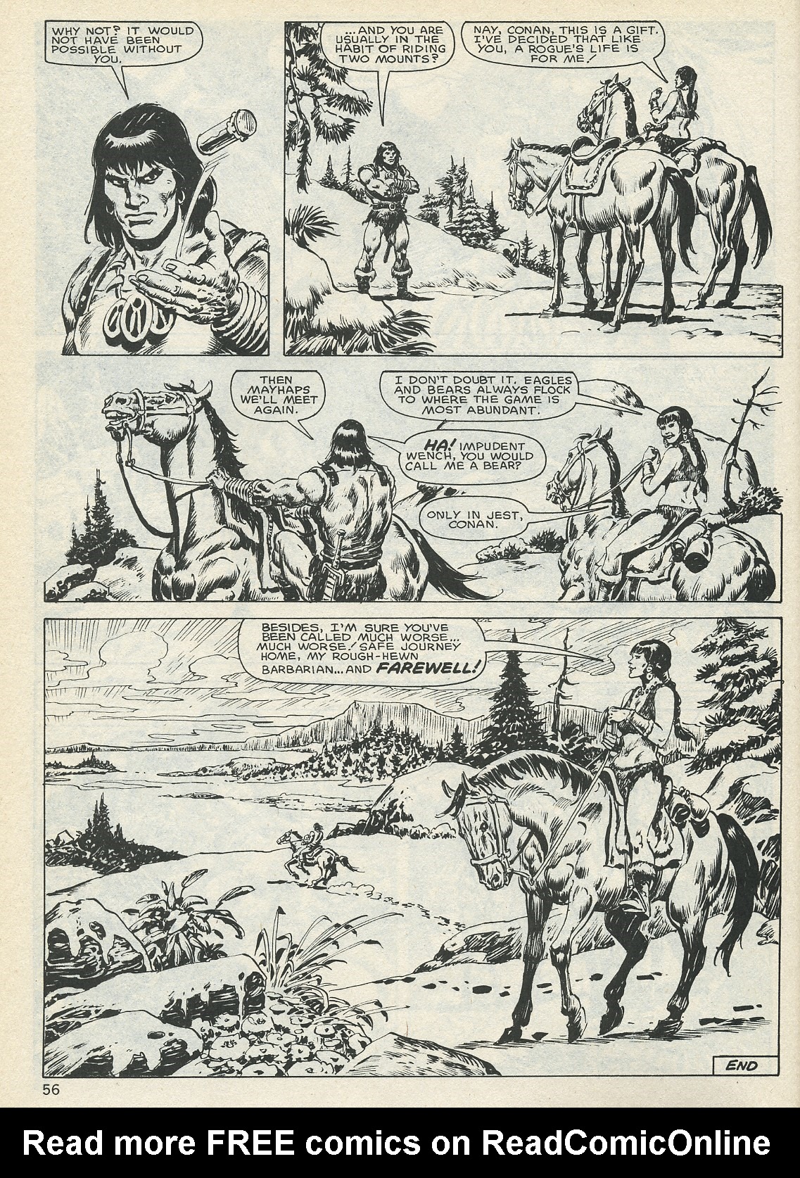 Read online The Savage Sword Of Conan comic -  Issue #132 - 56