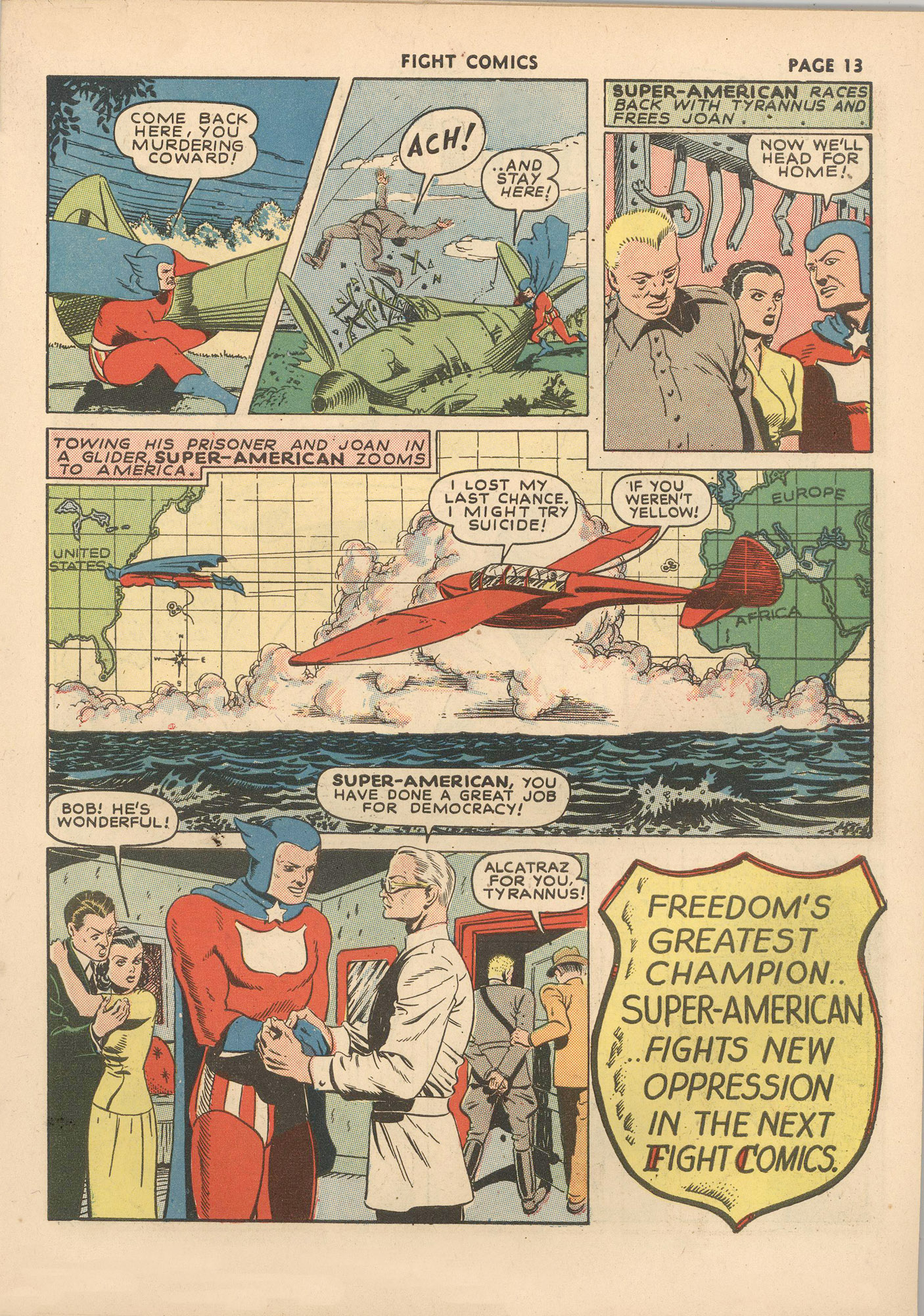 Read online Fight Comics comic -  Issue #16 - 16