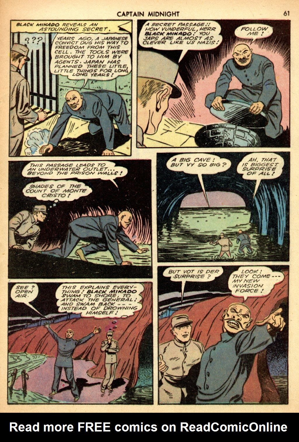 Read online Captain Midnight (1942) comic -  Issue #3 - 61