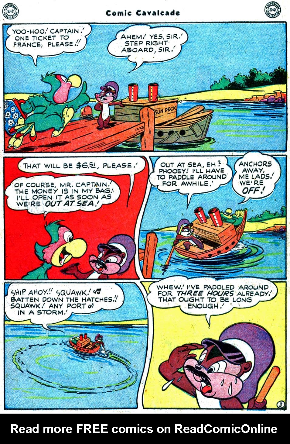 Read online Comic Cavalcade comic -  Issue #32 - 51