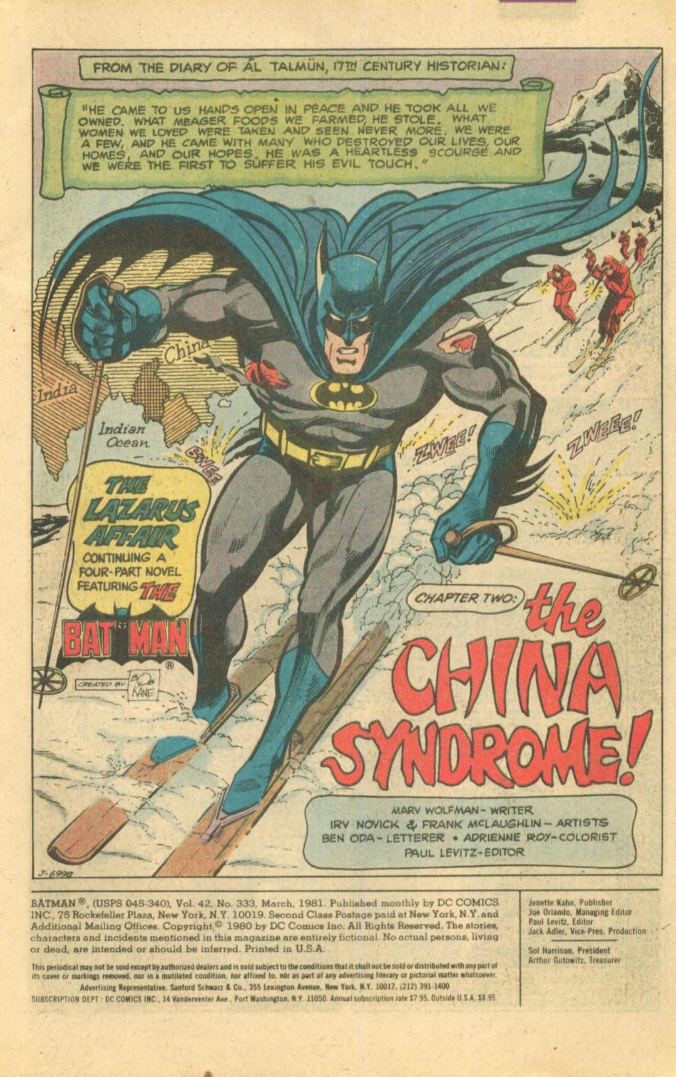 Read online Batman (1940) comic -  Issue #333 - 2