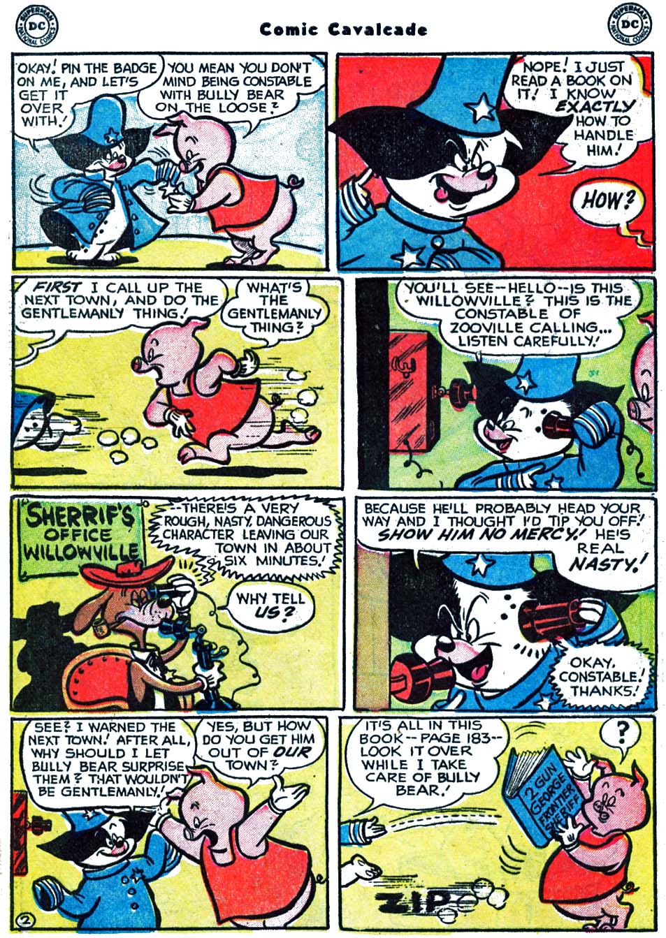 Read online Comic Cavalcade comic -  Issue #60 - 62