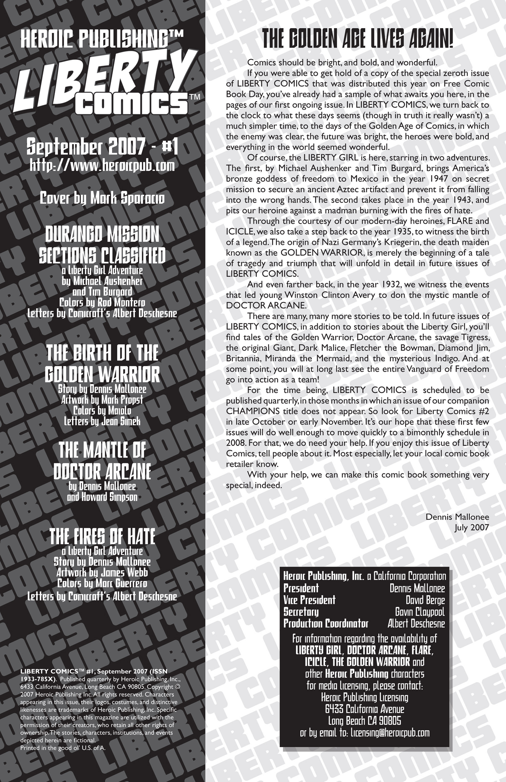 Read online Liberty Comics comic -  Issue #1 - 2