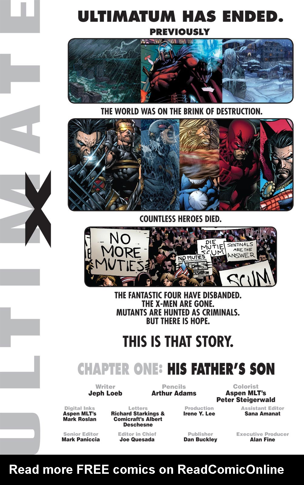 Read online Ultimate X comic -  Issue #1 - 2