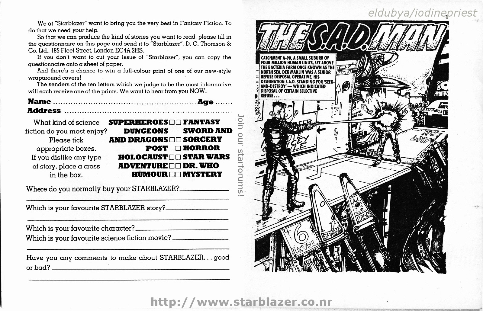 Read online Starblazer comic -  Issue #255 - 3