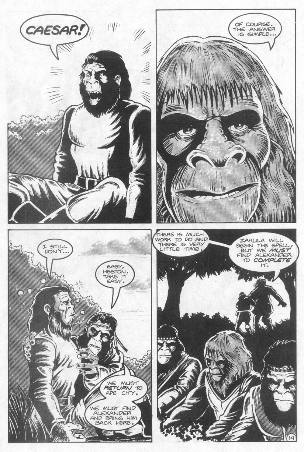 Read online Planet of the Apes (1990) comic -  Issue #23 - 16