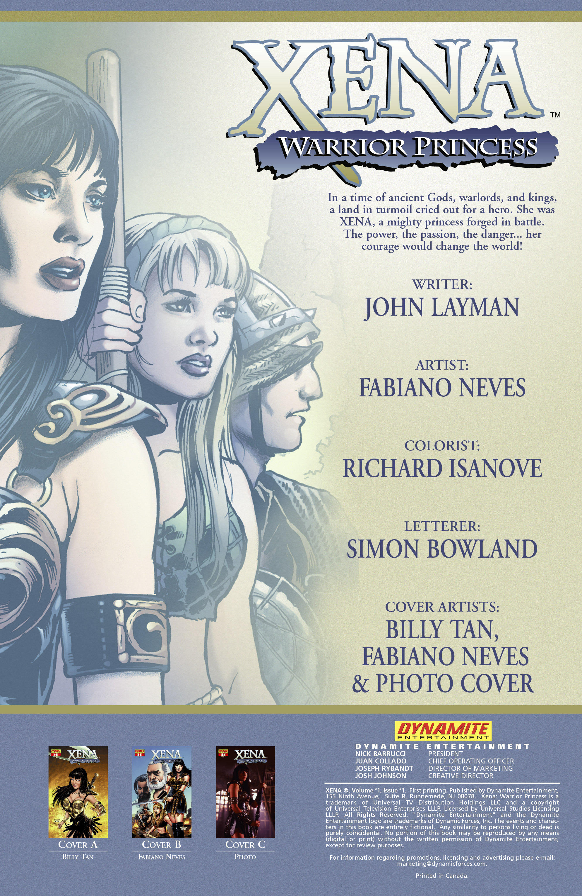 Read online Xena (2006) comic -  Issue #1 - 4