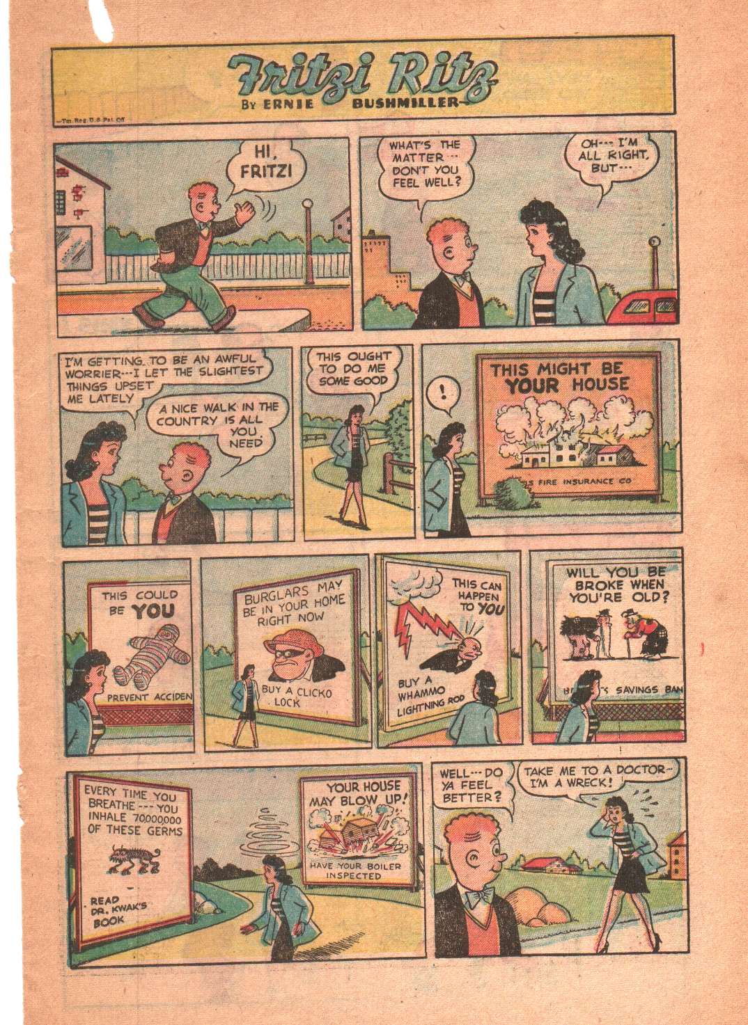 Read online Fritzi Ritz (1953) comic -  Issue #51 - 17