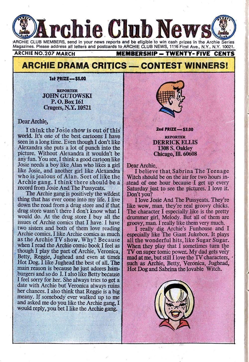 Read online Archie (1960) comic -  Issue #207 - 10